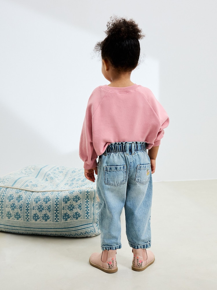 Jean Effet Used Et Crinkle Coupe Skinny Bleu Stone - 10 Ans C556 P38818