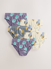 Space Print 100% Cotton Printed Briefs 5 Pack (1.5-10yrs) - Image 1 of 9