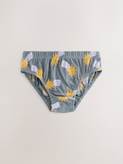 Space Print 100% Cotton Printed Briefs 5 Pack (1.5-10yrs) - Image 4 of 9