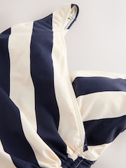Navy/Cream Ruched Side Tummy Shaping Control Swimsuit - Image 9 of 9