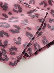 Pink Animal Print Tie Waist Jeans (3mths-7yrs) - Image 8 of 8