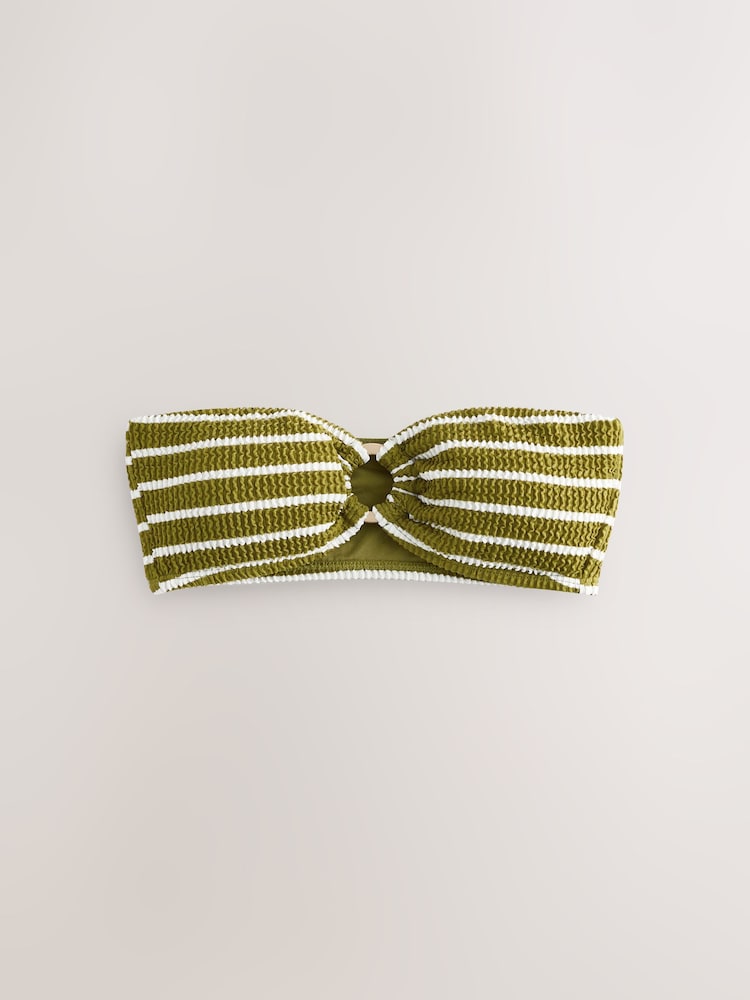 Olive Bandeau Bikini Top - Image 5 of 7