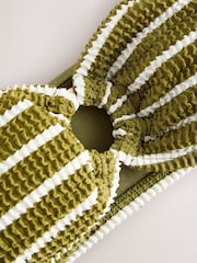 Olive Bandeau Bikini Top - Image 6 of 7
