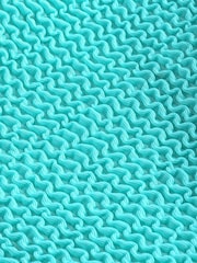 Aqua Blue Crinkle High Leg Bikini Bottoms - Image 9 of 9