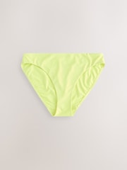 Lime Yellow High Leg Bikini Bottoms - Image 1 of 3
