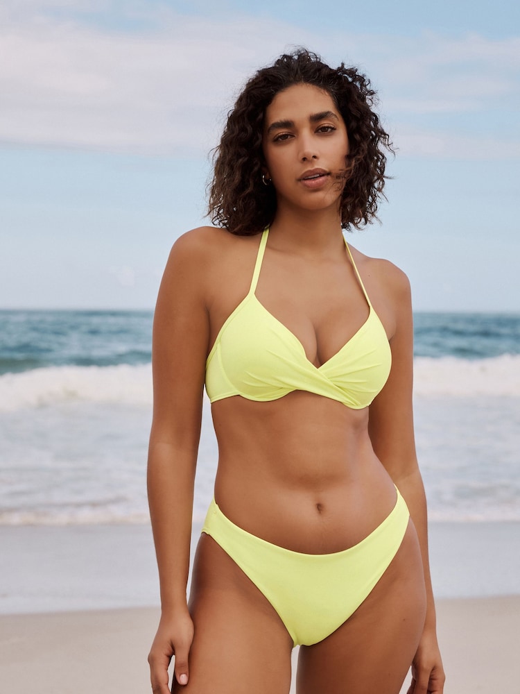 Lime Yellow High Leg Bikini Bottoms - Image 2 of 3