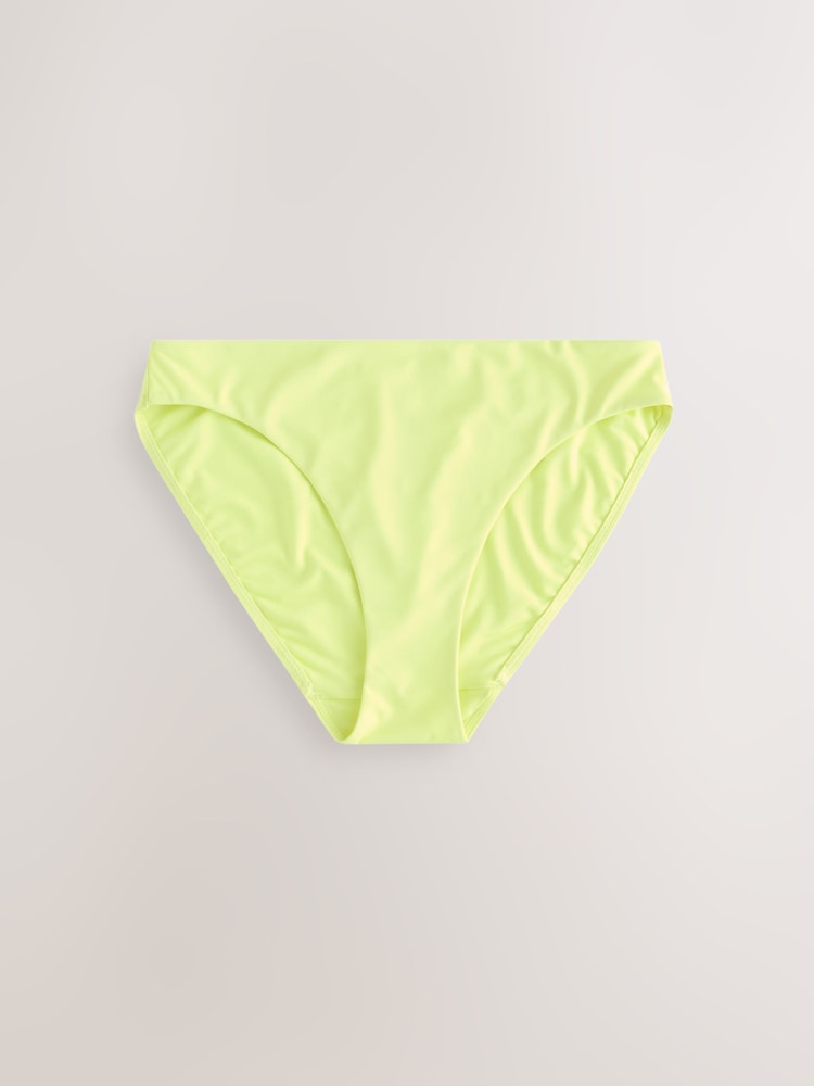 Lime Yellow High Leg Bikini Bottoms - Image 5 of 7