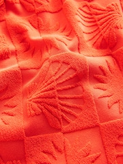 Red Textured Jacquard Cheeky Swim Shorts - Image 2 of 3