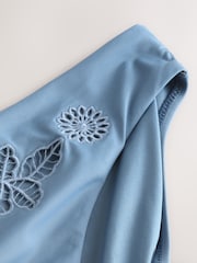 Steel Blue High Leg Bikini Bottoms - Image 7 of 8