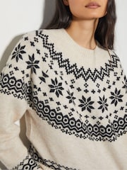 Monsoon Natural Fin Fair Isle Jumper - Image 4 of 4