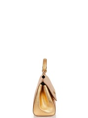 Dolce & Gabbana Metallic Sicily Leather Handbag - Image 3 of 4