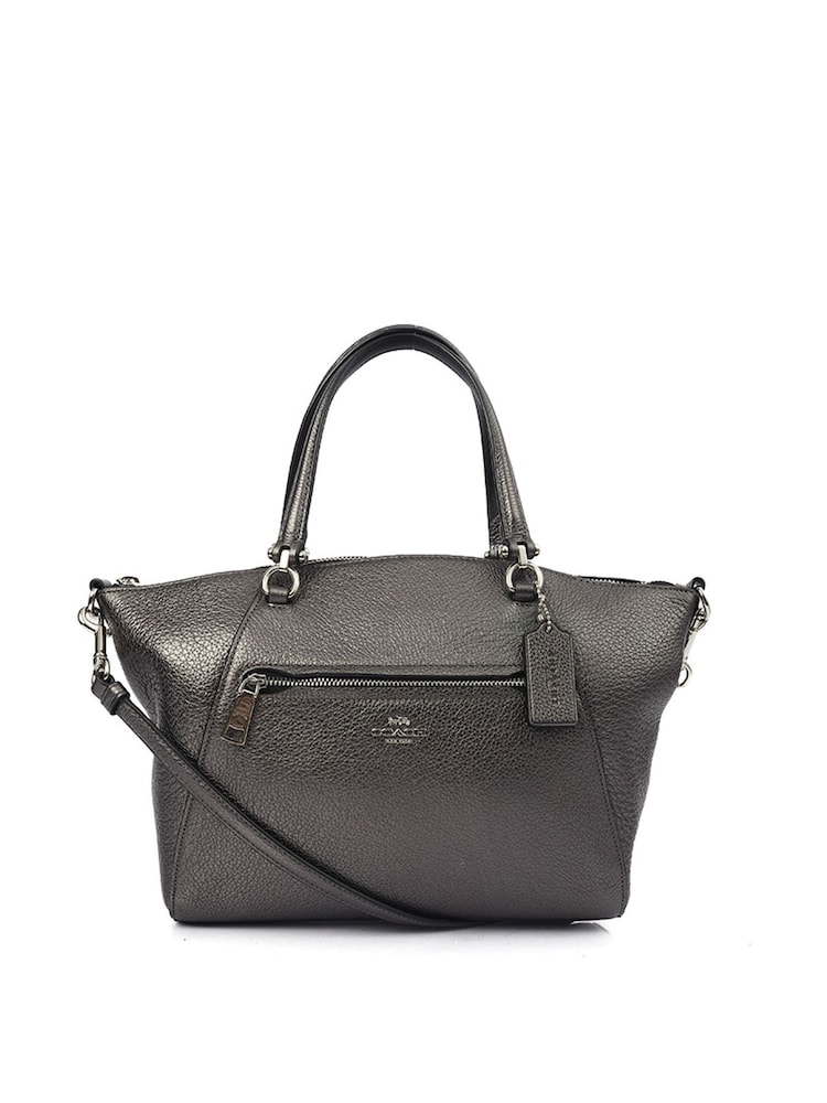 COACH Metallic Prairie Satchel Leather Handbag - Image 1 of 6