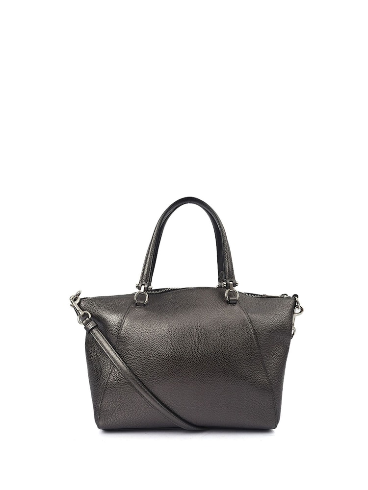 COACH Metallic Prairie Satchel Leather Handbag - Image 2 of 6