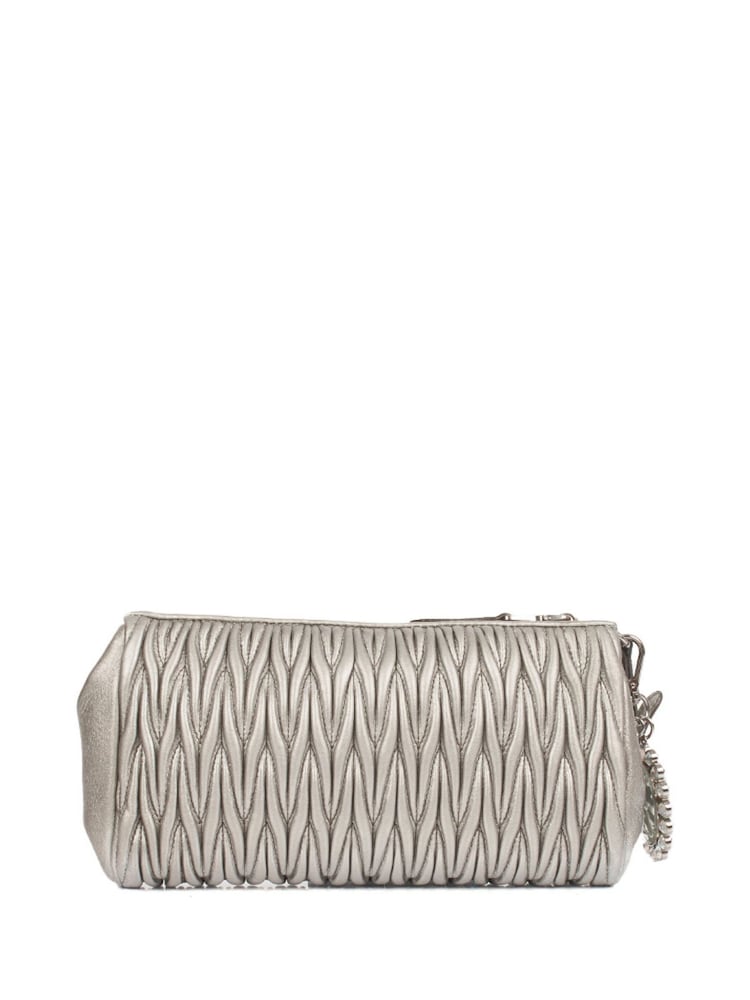 Miu Miu Metallic Matelasse Nappa Crystal Leather Handbag - Image 2 of 6