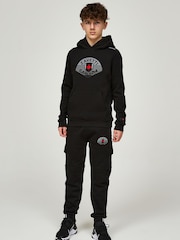 Zavetti Canada Junior Botticini Reflective Black Cargo Joggers - Image 3 of 7
