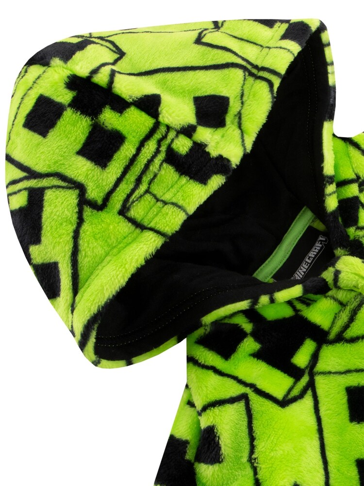 Character Green Minecraft Creeper Gaming Fleece All In One Pyjama - Image 11 of 11 Character Green Minecraft Creeper Gaming Fleece All In One Pyjama - Image 11 of 11