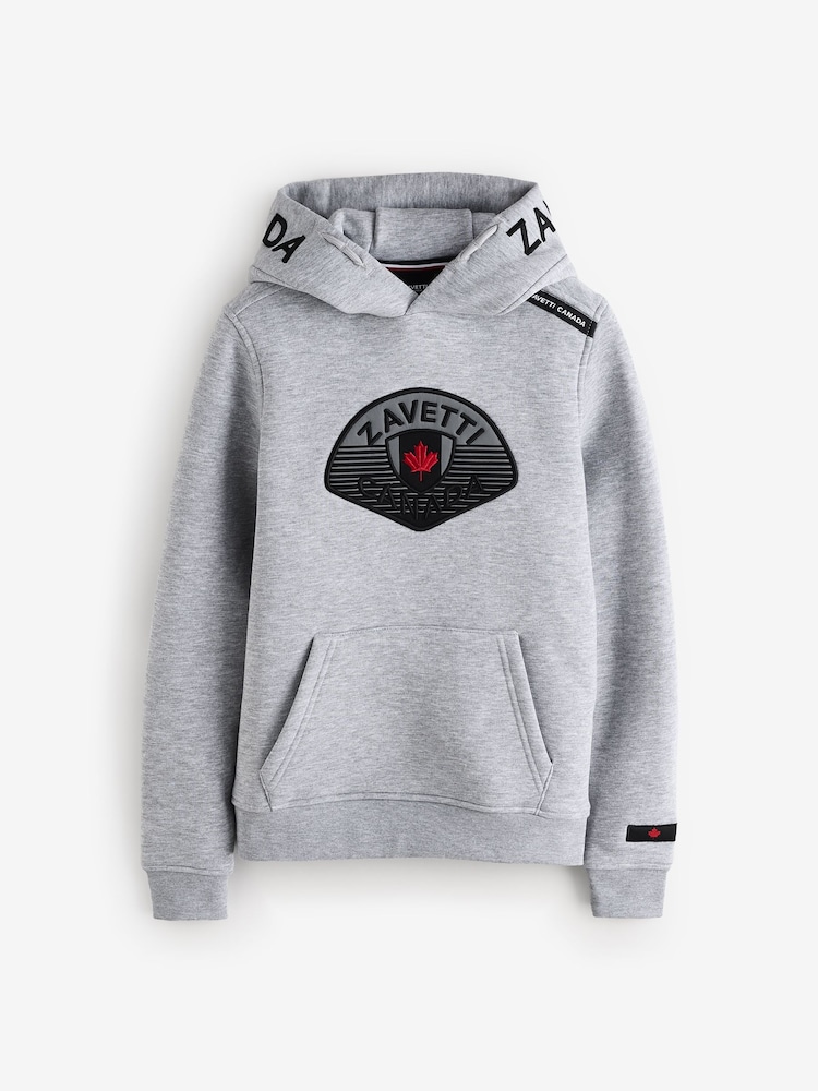 Zavetti Canada Junior Botticini Reflective Black Hoodie - Image 8 of 8