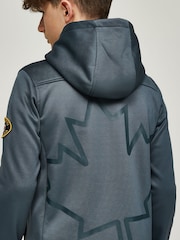 Zavetti Canada Junior Firronino Zip Through Blue Hoodie - Image 6 of 7