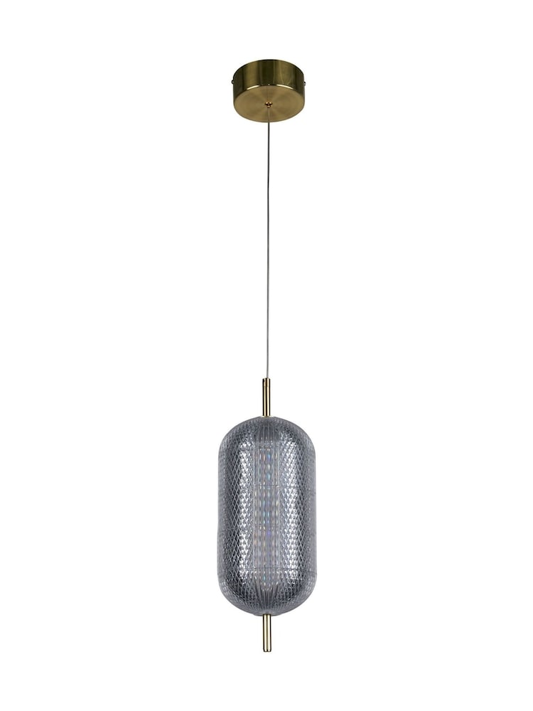 Searchlight Satin Brass Tuscany LED Pendant Ceiling Light - Image 4 of 4