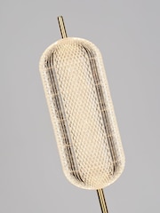 Searchlight Satin Brass Tuscany LED Floor Lamp - Image 2 of 4