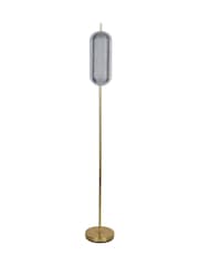 Searchlight Satin Brass Tuscany LED Floor Lamp - Image 3 of 4