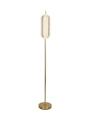 Searchlight Satin Brass Tuscany LED Floor Lamp - Image 4 of 4
