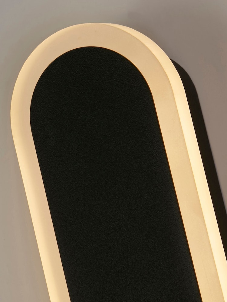 Searchlight Sand Black and Frosted Acrylic Paris LED Outdoor Wall Light - Image 4 of 4