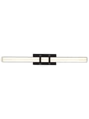 Searchlight Black and Clear Trento LED Wall Light - Image 2 of 4