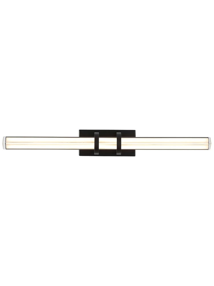 Searchlight Black and Clear Trento LED Wall Light - Image 2 of 4