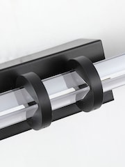 Searchlight Black and Clear Trento LED Wall Light - Image 4 of 4