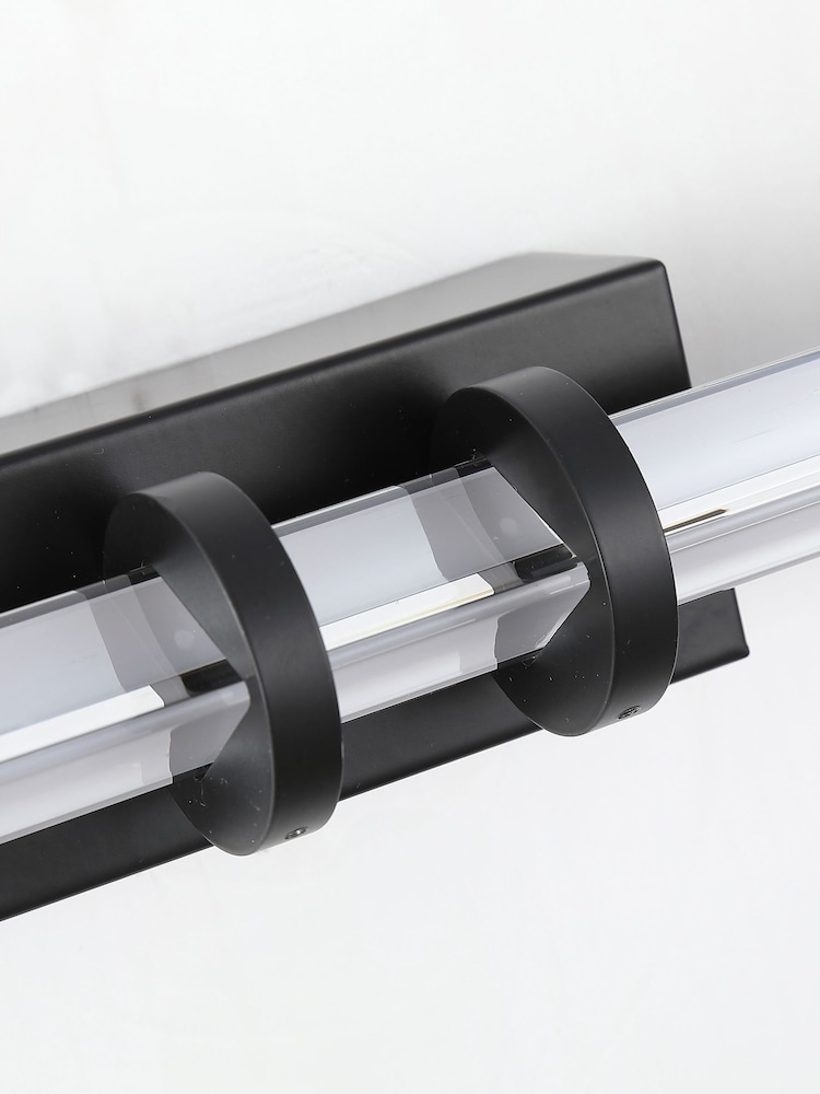 Searchlight Black and Clear Trento LED Wall Light - Image 4 of 4