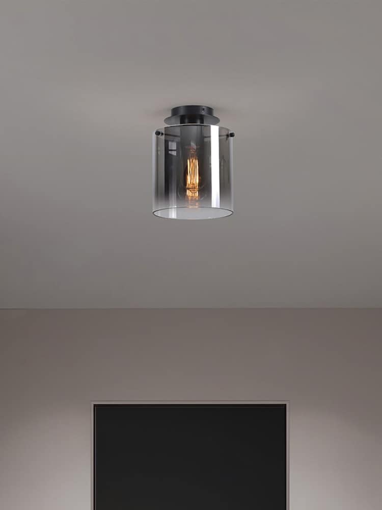 Searchlight Black Santorini 3 Flush Ceiling Flush Fitting Light - Image 1 of 4