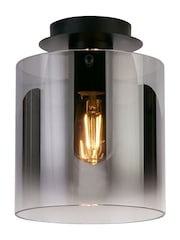 Searchlight Black Santorini 3 Flush Ceiling Flush Fitting Light - Image 2 of 4