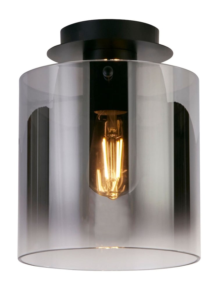 Searchlight Black Santorini 3 Flush Ceiling Flush Fitting Light - Image 2 of 4