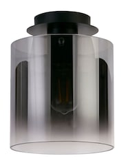Searchlight Black Santorini 3 Flush Ceiling Flush Fitting Light - Image 3 of 4