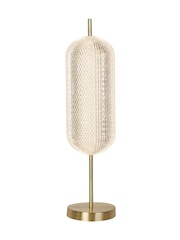Searchlight Satin Brass Tuscany LED Table Lamp - Image 3 of 5