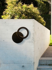 Searchlight Black Duel LED Outdoor Wall Light - Image 1 of 4
