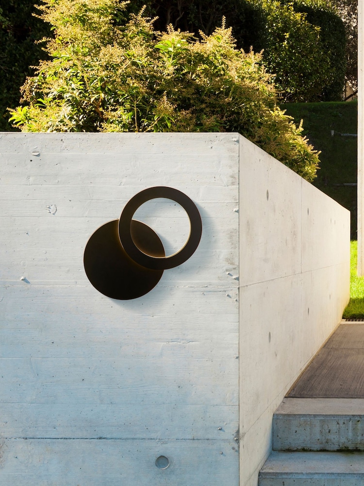 Searchlight Black Duel LED Outdoor Wall Light - Image 1 of 4