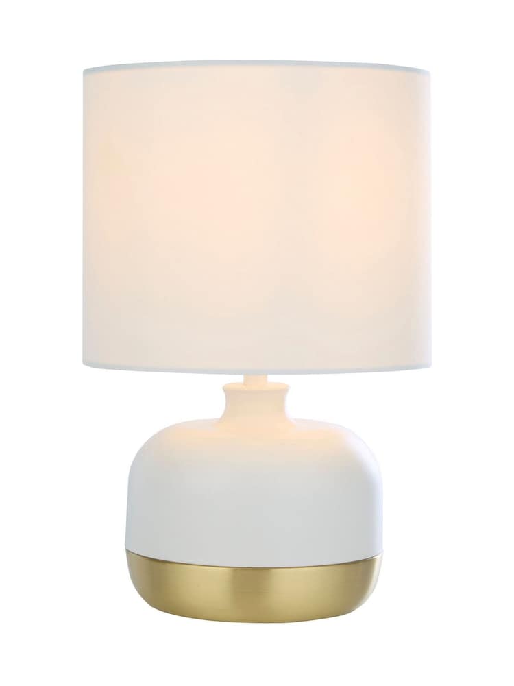 Searchlight White/Gold Kelly Touch Table Lamp - Image 2 of 4