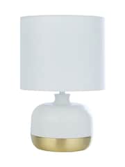 Searchlight White/Gold Kelly Touch Table Lamp - Image 3 of 4