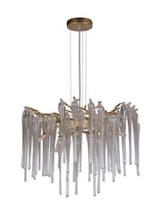 Searchlight Gold Legacy 5 Light Pendant Ceiling Light - Image 3 of 4