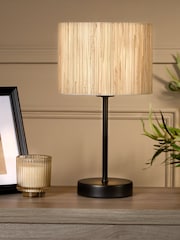 Searchlight Black Field 1 Light Table Lamp - Image 1 of 5