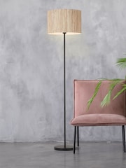 Searchlight Black Field 1 Light Floor Lamp - Image 1 of 4