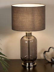 Searchlight Silver Chatsworth Table Lamp - Image 1 of 5