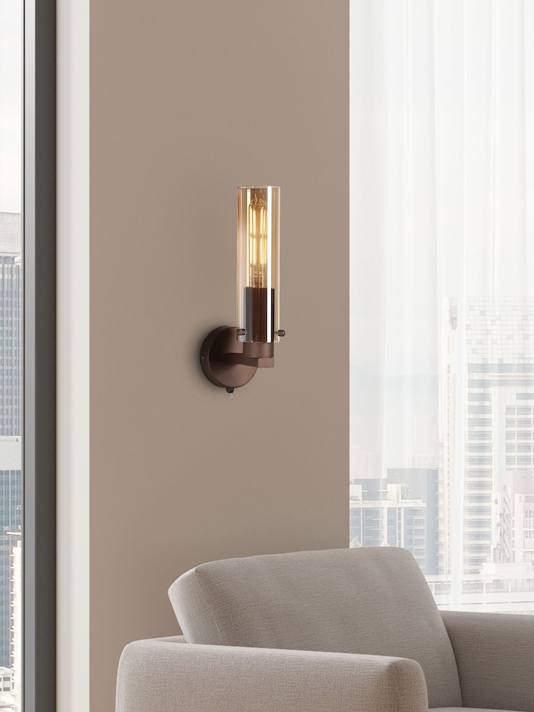 Searchlight Mocha Fira 1 Light Wall Light - Image 1 of 4