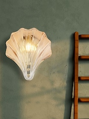 Searchlight Satin Brass Pearl 1 Wall Light IP44 - Image 1 of 4