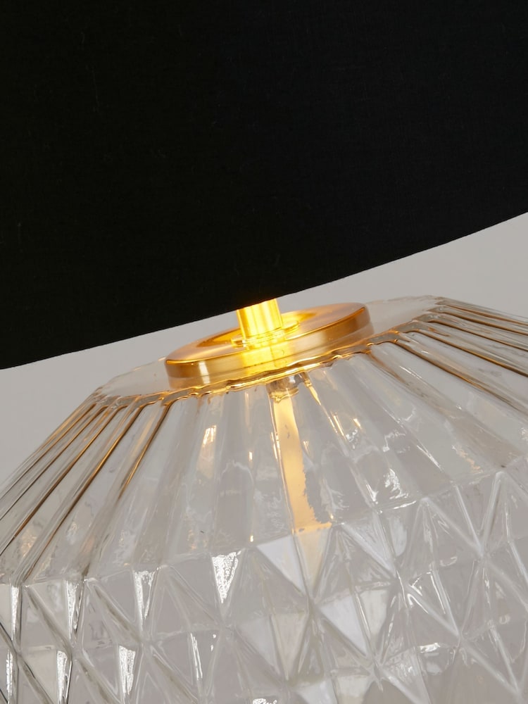 Searchlight Gold and Clear Waterford Table Lamp - Image 5 of 5