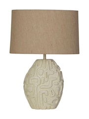 Searchlight Cream Agra 1 Light Table Lamp - Image 4 of 5