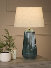 Searchlight Gold and Blue Azure 1 Light Table Lamp - Image 1 of 5