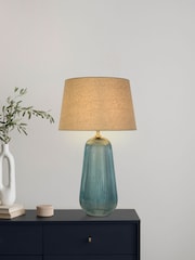 Searchlight Gold and Blue Azure 1 Light Table Lamp - Image 2 of 5